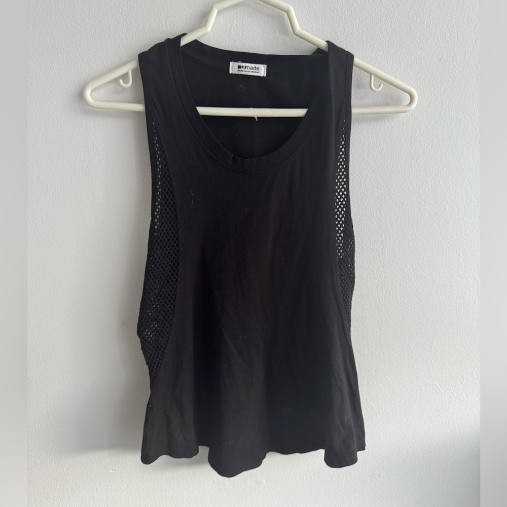LAmade Black Athletic Workout Tank Top